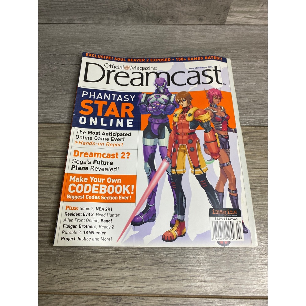 Official Dreamcast Magazine Issue 11 Feb 2001 Phantasy Star Online Spawn Ad
